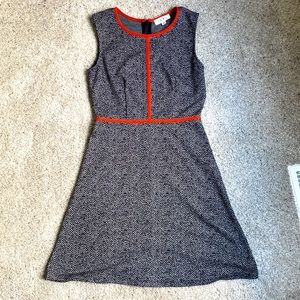 A-line dress tweed dress